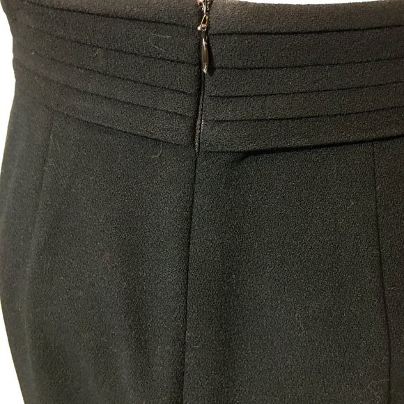 Enrico Fratelli Pencil Wool Midi Pencil Skirt Black Size 4 - Picture 4 of 9